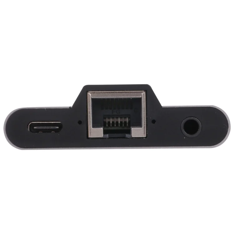 PC2126_3.webp NK-1056TC 3 in 1 USB-C / Type-C Male to USB-C / Type-C Charging + Ethernet + 3.5mm Earphone Female Adapter - Image 4