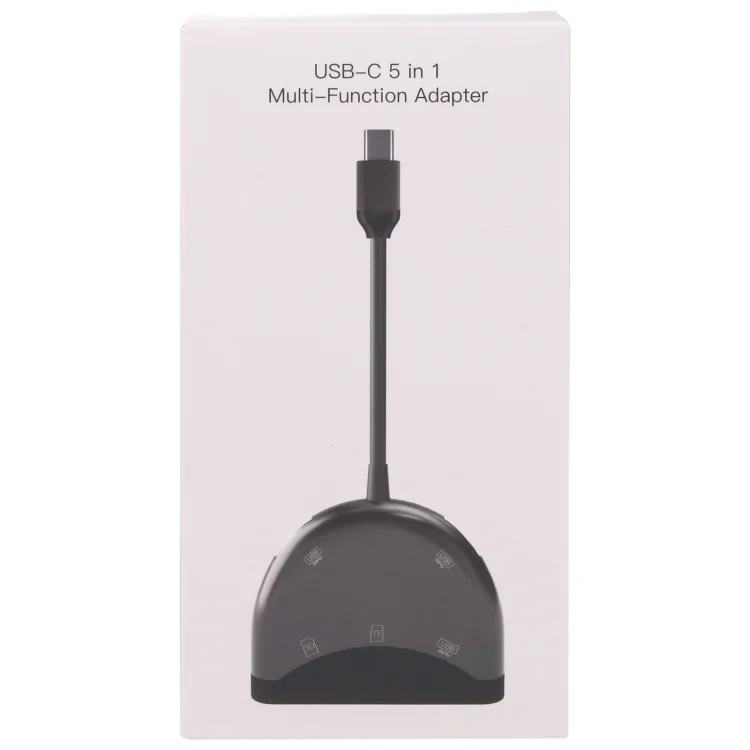 PC2130_4.webp NK-3039 5 in 1 USB-C / Type-C Male to TF / SD Card Slot + 3 USB Female Adapter - Image 5