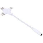 Dual 8 Pin+USB-C/Type-C Male to 3.5mm Female Digital Audio Adapter Cable - Image 2