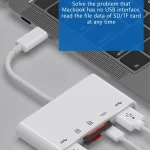 NK-1032TC 5 in 1 USB-C Male to SD / TF / 2xUSB / Type-C Female Adapter - Image 4