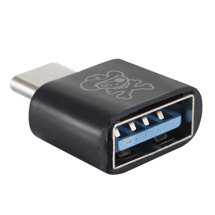 ENKAY Hat-Prince HC-8 Mini ABS USB 2.0 Female to USB-C / Type-C 3.1 Male Port Connector OTG Adapter