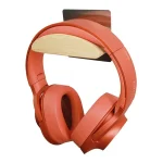 Square Stainless Steel Patch + Solid Wood Wall-mounted Headset Holder, PC2920A, PC2920B - Image 6