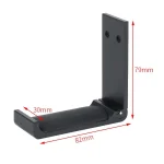 Paste Screw Type Metal Foldable Headset Stand Display Hanger, Paste Screw Type - Image 2