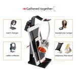 0218 Acrylic Phones / Tablet PCs Universal Holder Multifunction Headset Stand Display Hanger - Image 5
