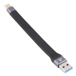 10Gbps USB-C / Type-C Male to USB Male Soft Flat Data Transmission Fast Charging Cable
