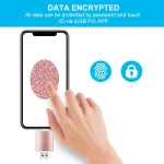 Richwell 3 in 1 128G Type-C + 8 Pin + USB 3.0 Metal Double Cover Push-pull Flash Disk with OTG Function - Image 4