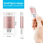 Richwell 3 in 1 32G Type-C + 8 Pin + USB 3.0 Metal Double Cover Push-pull Flash Disk with OTG Function - Image 13