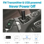 MSD128 2 in 1 USB Car Bluetooth Hands-free Call FM Transmitter with 3.5mm AUX Interface - Image 6