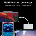 NK-1042 6 in 1 8 Pin Male to Dual USB + Dual SD Card + 3.5mm Audio Interface + 8 Pin Charging Interface Female Port Camera Adapter - Image 8