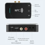 N100 NFC Desktop Bluetooth 5.0 Receiver & Transmitter Car Bluetooth Speaker Audio Adapter, N100 - Image 3