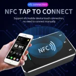 N100 NFC Desktop Bluetooth 5.0 Receiver & Transmitter Car Bluetooth Speaker Audio Adapter, N100 - Image 7