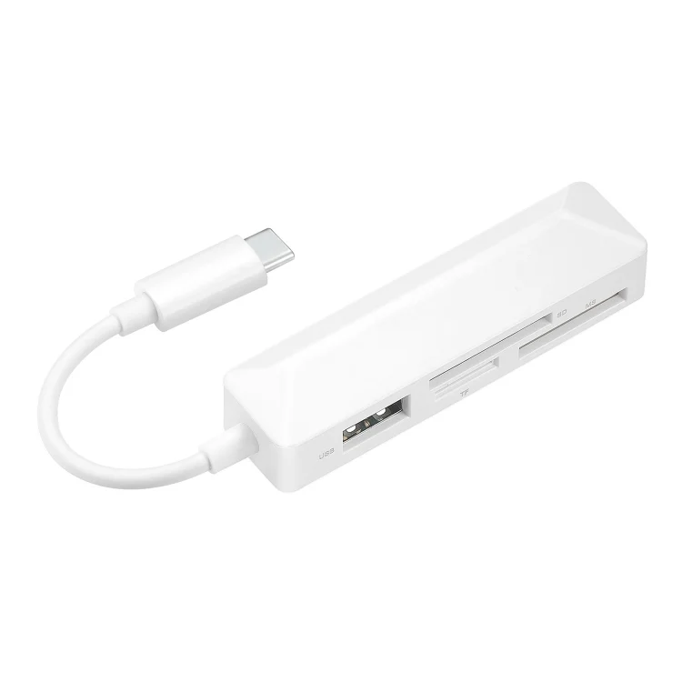 4 in 1 MS + SD + TF + USB2.0 Multi-function Card Reader for Type-C Devices