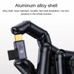 100W USB-C / Type-C Male to Female Elbow Magnetic Charging Adapter - Image 4