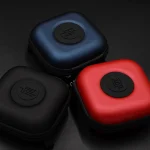 KZ Data Wire Charger Earphone Portable PU Receiving Case, PU Black, PU Blue, PU Red - Image 2