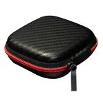 KZ Data Wire Charger Earphone Portable Carbon Fibre Texture Receiving Case, Square
