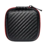 KZ Data Wire Charger Earphone Portable Carbon Fibre Texture Receiving Case, Square - Image 2