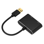 5201B 2 in 1 USB 3.0 to VGA + HDMI HD Video Converter, 5201B Black, 5201B Silver - Image 2