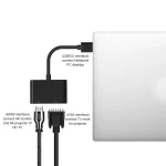 5201B 2 in 1 USB 3.0 to VGA + HDMI HD Video Converter, 5201B Black, 5201B Silver - Image 4