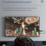 T11B 2 in 1 USB Bluetooth 5.0 Transmitter & Receiver Audio Adapter with LCD Screen, T11B - Image 5