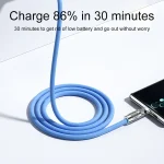 Mech Series 6A 120W USB to Type-C 180-degree Metal Plug Fast Charging Cable, Length: 1.8m, 1.8m Type-C, 1.8m 180-degree Type-C - Image 2