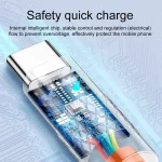 Mech Series 6A 120W USB to USB-C / Type-C Metal Plug Silicone Fast Charging Data Cable, Length: 1.8m, 1.8m Type-C - Image 5