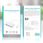 75216 4 in 1 8 Pin to HDMI + 8 Pin Charging + 2 USB Ports HD Video Converter - Image 5