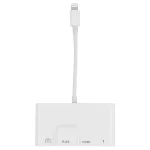 4 in 1 8 Pin Male to 8 Pin Power + RJ45 Ethernet + HDMI + USB Camera Female OTG Digital AV Adapter - Image 2