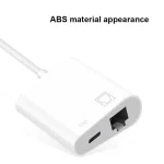 NK-1035 TC 2 in 1 USB-C / Type-C Male to Ethernet + Type-C Power Female Adapter - Image 4