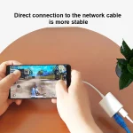 NK-1035 TC 2 in 1 USB-C / Type-C Male to Ethernet + Type-C Power Female Adapter - Image 6
