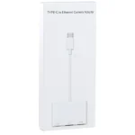 NK-107 TC 3 in 1 USB-C / Type-C Male to USB + Ethernet + Type-C Power Female Adapter - Image 4