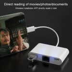 NK-107 TC 3 in 1 USB-C / Type-C Male to USB + Ethernet + Type-C Power Female Adapter - Image 6