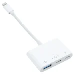 S-221 3 in 1 8 Pin Male to 8 Pin Power + USB-C / Type-C + USB Camera Female Adapter