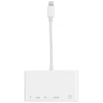 5 in 1 8 Pin Male to USB + HDMI + TF / SD Card Slot + 8 Pin Power Female OTG Digital AV Adapter - Image 2