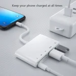 5 in 1 8 Pin Male to USB + HDMI + TF / SD Card Slot + 8 Pin Power Female OTG Digital AV Adapter - Image 5