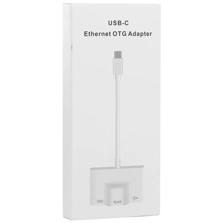 PC8539_2.webp 3 in 1 USB-C / Type-C Male to USB + 100M RJ45 Ethernet + Type-C Power Female Adapter - Image 3