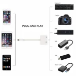 11cm 8 Pin Male to USB & 8 Pin Data Charging Cable Camera Reader Adapter, Support System above iOS 9.2 - Image 4
