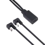U-shaped USB-C / Type-C Male + Micro USB Male to USB-C / Type-C Female Cable - Image 3