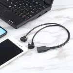 U-shaped USB-C / Type-C Male + Micro USB Male to USB-C / Type-C Female Cable - Image 5