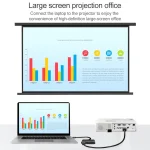 V83 USB-C / Type-C to 4K HDMI / VGA + 3.5mm Audio + USB Multi-function Adapter - Image 6