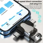 3 In 1 OTG Adapter, USB to Type-C / Micro USB / 8 Pin - Image 5