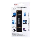 3 in 1 USB-C / Type-C 3.1 to USB 2.0 + Micro USB + SD(HC) + Micro SD Card Reader Adapter with OTG Function(Black) - Image 7