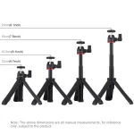 PULUZ Selfie Sticks Tripod Mount + Phone Clamp with Tripod Adapter & Long Screw - Image 3