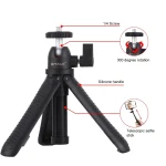 PULUZ Selfie Sticks Tripod Mount + Phone Clamp with Tripod Adapter & Long Screw - Image 5