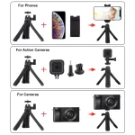 PULUZ Selfie Sticks Tripod Mount + Phone Clamp with Tripod Adapter & Long Screw - Image 7