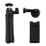 PULUZ Selfie Sticks Tripod Mount + Phone Clamp with Tripod Adapter & Long Screw - Image 10