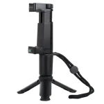 PULUZ Folding Plastic Tripod + Vlogging Live Broadcast Handheld Grip ABS Mount with Cold Shoe & Wrist Strap for iPhone, Galaxy, Huawei, Xiaomi, Sony, HTC, Google and other Smartphones - Image 2