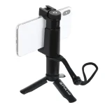 PULUZ Folding Plastic Tripod + Vlogging Live Broadcast Handheld Grip ABS Mount with Cold Shoe & Wrist Strap for iPhone, Galaxy, Huawei, Xiaomi, Sony, HTC, Google and other Smartphones - Image 9