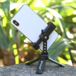 PULUZ Folding Plastic Tripod + Horizontal / Vertical Shooting Metal Clamp with Cold Shoe for iPhone, Galaxy, Huawei, Xiaomi, Sony, HTC, Google and other Smartphones - Image 15