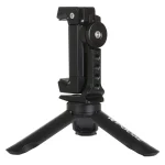 PULUZ Folding Plastic Tripod + Horizontal / Vertical Shooting Metal Clamp with Cold Shoe for iPhone, Galaxy, Huawei, Xiaomi, Sony, HTC, Google and other Smartphones - Image 4