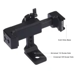 PULUZ Folding Plastic Tripod + Horizontal / Vertical Shooting Metal Clamp with Cold Shoe for iPhone, Galaxy, Huawei, Xiaomi, Sony, HTC, Google and other Smartphones - Image 5
